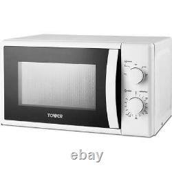 Tower T24034WHT Microwave Oven in White, 20 Litre 700W