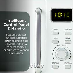 Tower T24041WHT 20L 800W Digital Solo Microwave, 60 Minute Timer in White