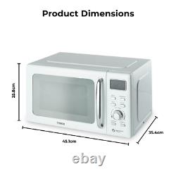 Tower T24041WHT 20L 800W Digital Solo Microwave, 60 Minute Timer in White