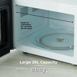 Tower White 800W 20L Manual Microwave T24042WHT New with 3 Year Guarantee