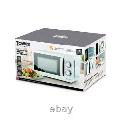Tower White 800W 20L Manual Microwave T24042WHT New with 3 Year Guarantee