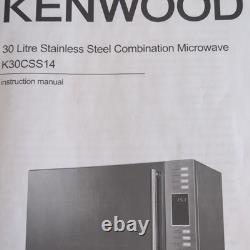 Used Kenwood K30CSS14 30L Stainless Steel Silver Combo Microwave Grill 900W