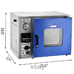 Vacuum Drying Oven 0.9 Cu Ft 23L Digital Degassing Stainless Steel Sterilizing