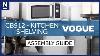 Vogue Stainless Steel Microwave Shelf Large Assembly Guide Cb912