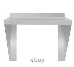 Vogue Stainless Steel Microwave Shelf Large, Kitchen, 130mm H x 680 W x 680mm D