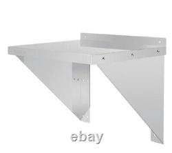 Vogue Stainless Steel Microwave Shelf Large, Kitchen, 130mm H x 680 W x 680mm D
