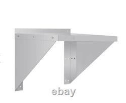 Vogue Stainless Steel Microwave Shelf Large, Kitchen, 130mm H x 680 W x 680mm D