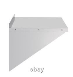 Vogue Stainless Steel Microwave Shelf Large, Kitchen, 130mm H x 680 W x 680mm D