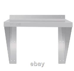 Vogue Stainless Steel Microwave Shelf Large, Kitchen, 130mm H x 680 W x 680mm D
