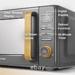 VonShef Digital 23L Microwave, 1.7L Kettle & Toaster 4 Slice Kicthen Set Fika