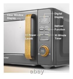 VonShef Digital Microwave 23L Compact Solo Microwave 900W