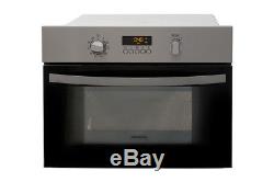 Zanussi ZKC44500XA Combination Built In Microwave and Oven in Stainless Steel