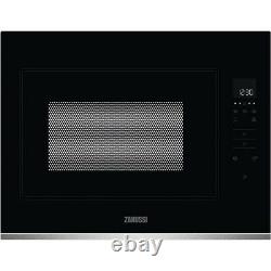 Zanussi ZMBN4SX 25L 900W Built-in Microwave Black with S/Steel Trim HW175712