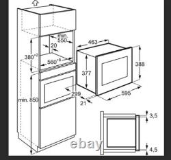 Zanussi ZSM17100XA 17L Built-in Standard Microwave Stainless Steel NEW
