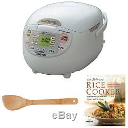 Zojirushi NS-ZCC10 Neuro Fuzzy Rice Cooker & Warmer (1.0 Liter) Bundle with 15-I