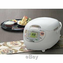 Zojirushi NS-ZCC10 Neuro Fuzzy Rice Cooker & Warmer (1.0 Liter) Bundle with 15-I