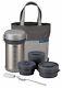 Zojirushi Sl-nce09 Ms. Bento Stainless-steel Vacuum Lunch Jar With Carry Bag